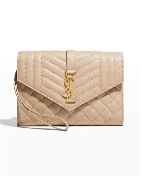 ysl envelope clutch|ysl monogram quilted clutch.